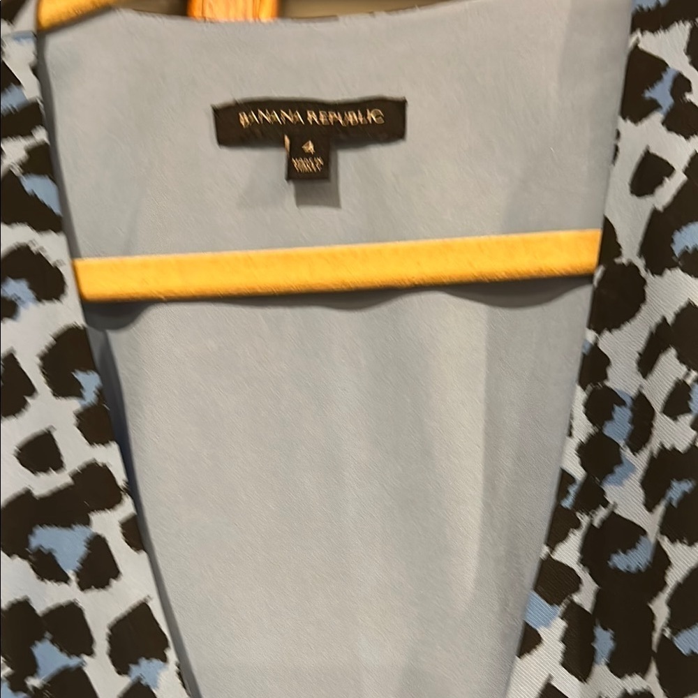 Banana Republic Blue Ruffled Wrap Mini Dress - Picture 2 of 8